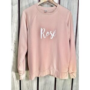 Independent Trading Company Rosé Graphic Sweatshirt Pullover Crewneck Medium